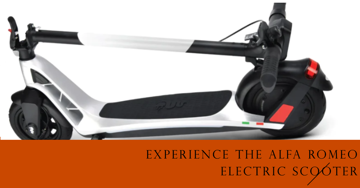 Experience the Alfa Romeo Electric Scooter Scootup Scooters Trading llc