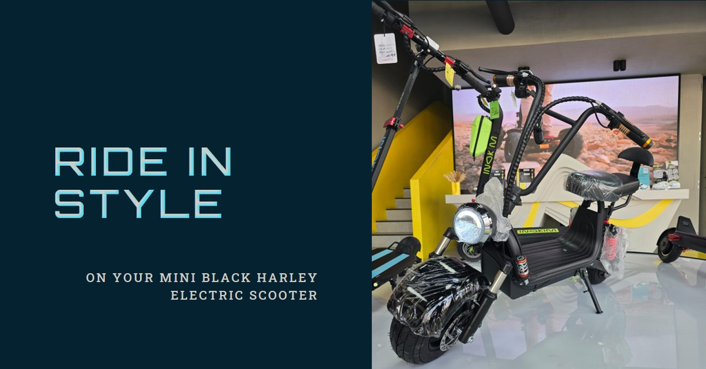 Mini Black Harley Electric Scooter