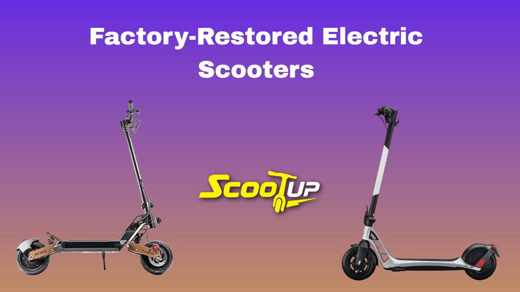 Factory-Restored Electric Scooters | Smart Choices at ScootUp Dubai