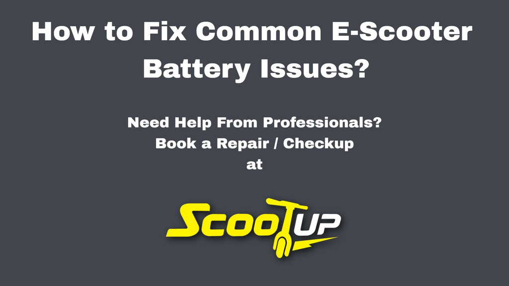 How to Fix Common E-Scooter Battery Issues in Dubai’s Climate