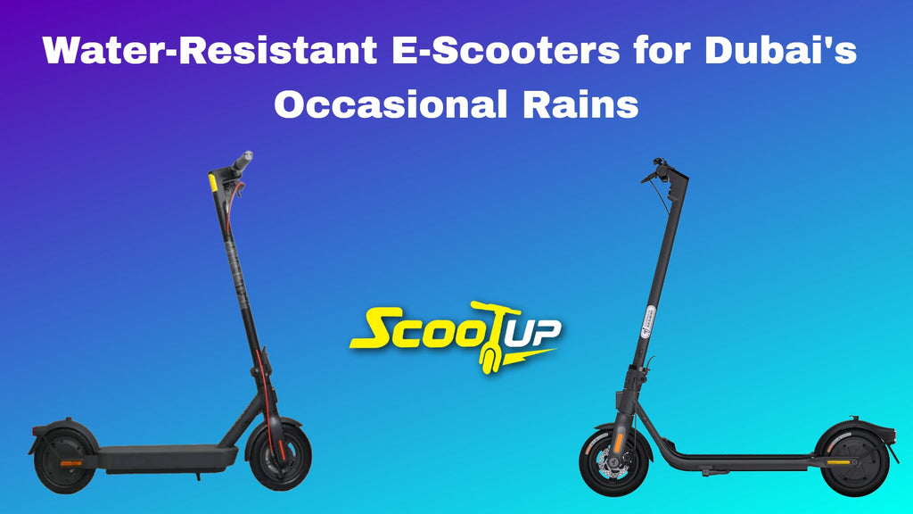 Water-Resistant E-Scooters for Dubai's Occasional Rains