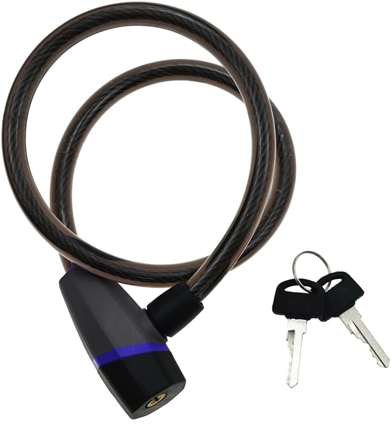 Premium Bike Lock with 2pcs Keys, Professional E Scooter Cable Lock of