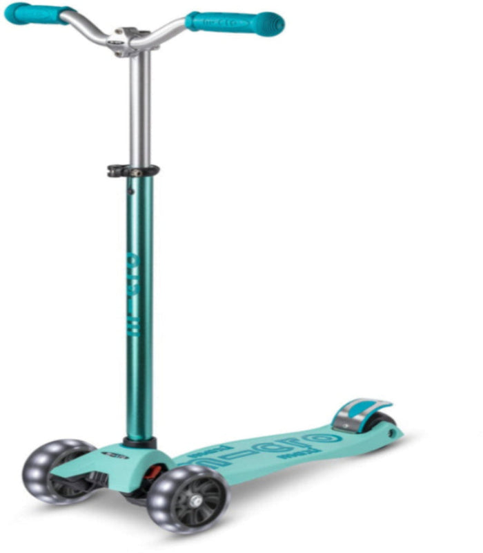 Max Micro Maxi Micro scooter Deluxe Pro LED Aqua – Scootup Scooters Trading LLC